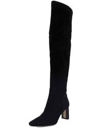 Sam Edelman - Shea Over-the-knee Boot Black Suede Wide Calf 11 Medium - Lyst