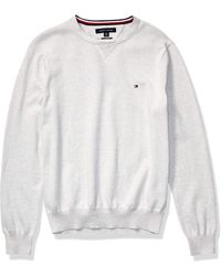 tommy hilfiger crew neck jumper mens
