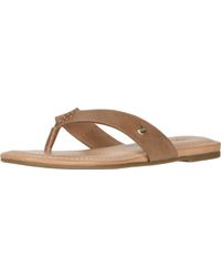 ugg leather flip flops