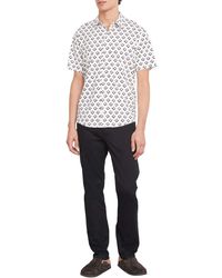 Vince - S Geo Floral Printed S/s Button Down - Lyst