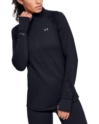 Under Armour - Coldgear® Base 4.0 1⁄2 Zip Md Black - Lyst