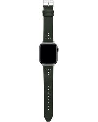 Ted Baker - Green Leather Strap With Drilled T For Apple Watch® - Lyst
