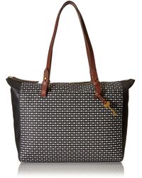 Fossil Leather Rachel Tote in Teal 