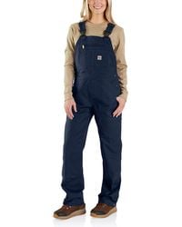 Carhartt - Flame Resistant Rugged Flex Loose Fit Duck Bib Overall - Lyst