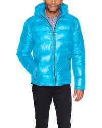 Guess - Mid-weight Puffer Jacket With Removable Hood - Lyst