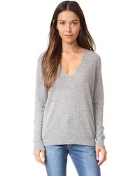 Theory - Womens Long Sleeve Adrianna Neck Pullover Sweater - Lyst