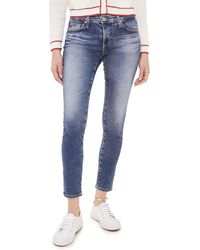 AG Jeans - Womens The Legging Ankle Super Skinny Leg Jeans - Lyst