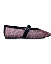 Sanctuary - Glinda Leopard Print Mesh Mary Jane Flats-bold Style & Eco-conscious Comfort - Lyst