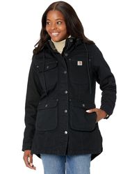 Carhartt - Plus Size Loose Fit Washed Duck Coat - Lyst