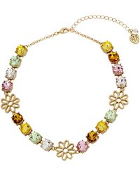 Betsey Johnson - S Daisy Gem Collar Necklace - Lyst