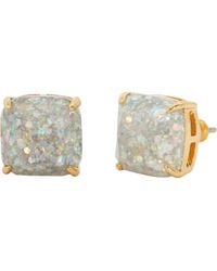 Kate Spade - Mini Small Square Studs Earrings Opal One Size - Lyst