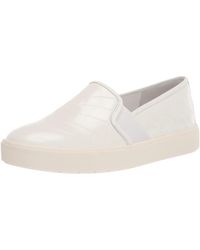 Vince - S Blair Sneaker Optic White Woven Leather 9 M - Lyst