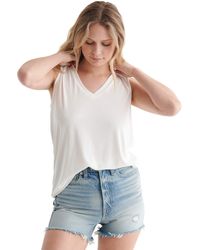 Lucky Brand - Womens Sleeveless V-neck Cutwork Tank Top Shirt - Lyst