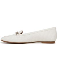 Naturalizer - S Jemi Chain Detail Slip On Loafer White Woven Fabric 9.5 M - Lyst