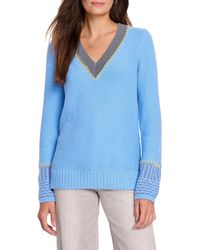 NIC+ZOE - Nic+zoe Tipped Texture Sweater - Lyst