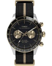 Timex - Black Slip-thru Double Layer Black Dial Stainless Steel - Lyst
