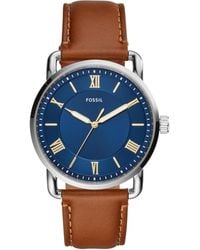 Fossil - Orologio da uomo in pelle al quarzo FS5662 - Lyst