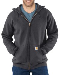 Carhartt - Rain Defender Paxton Heavyweight Hooded Sweatshirt,Carbon Heather,Large - Lyst