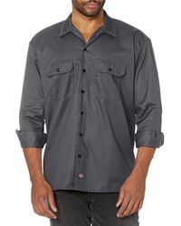 Dickies - Mens Big Work Utility Button Down Shirts - Lyst