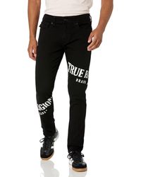 True Religion - Brand Jeans Rocco Tossed Logo Skinny Jean - Lyst
