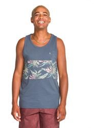 Volcom - Summerside Tank Top – Soft Cotton Sleeveless Shirt With Graphic - Lyst