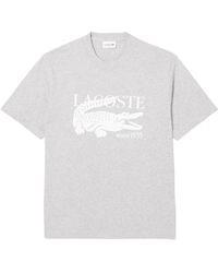 Lacoste - Classic Fit Heritage Graphic T-shirt - Lyst