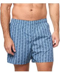 Lacoste - Monogram Swim Trunks - Lyst