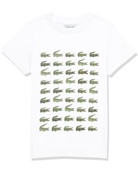 Lacoste - Multi Print Croc T-shirt - Lyst