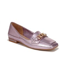 Franco Sarto - S Tiari Slip On Square Toe Loafers Light Pink Metallic 5.5 M - Lyst