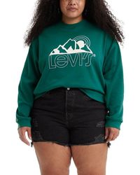 Levi's - Size Graphic Standard Crewneck Sweatshirt - Lyst
