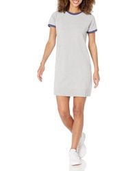 Core 10 Plus Size Soft Cotton Modal T-shirt Dress - Gray