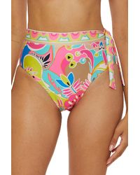 Trina Turk - Standard Venus Banded Side Tie High Waisted Bikini Bottom - Lyst