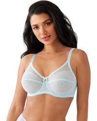 Wacoal - Retro Chic Unlined Mesh Full Coverage Underwire Bra - Lyst