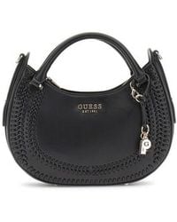 Guess - Tatum Satchel Bag Black - Lyst