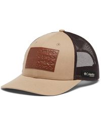Columbia - Unisex Phg Leather Game Flag Snap Back - High, Sahara/cordovan, One Size - Lyst