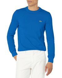 Lacoste - Long Sleeve Crewneck Cotton Jersey Sweater - Lyst