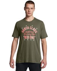 Under Armour - Project Rock Red One North Pole Training Club Short Sleeve T Shirt, - Lyst