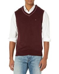 Tommy Hilfiger - Adaptive Sweater Vest With Velcro Brand Closure At Shoulders - Lyst