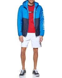 Tommy Hilfiger - S Color Blocked Logo Rain Slicker Jacket - Lyst