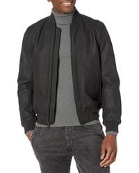 Lucky Brand - Mens Leather Bomber Jacket - Lyst