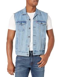 levi's jean vest mens