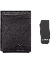 Kenneth Cole - Slim Magnetic Front Pocket Wallet With Dual Money Clip Tool Set - Lyst