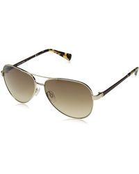 Cole Haan - Ch7000 Metal Aviator Sunglasses - Lyst