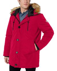guess classic hooded parka