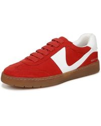 Franco Sarto - S Ponti Sneaker Red/white Faux Leather 10 W - Lyst