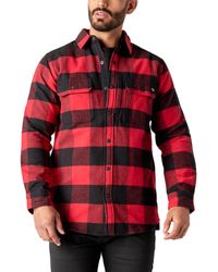 Dickies - Heavyweight Brawny Flannel Shirt Red - Lyst