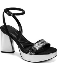Karl Lagerfeld - Paris Haden Platform Heel With Sequins Heeled Sandal - Lyst