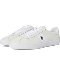 Polo Ralph Lauren - Court Vulc Leather-Suede Sneaker Shoes 12 D - Lyst