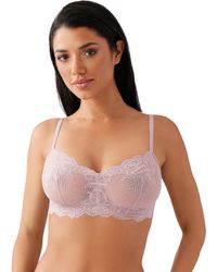 Wacoal - Vivid Attraction Mesh Lace Unlined Wire Free Bralette - Lyst