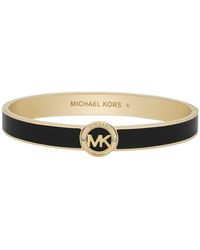 Michael Kors Gold-tone Stainless Steel Bangle Bracelet - Metallic